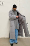 HED MAYNER two -piece lapel coat AW22_O30_Gry/WO gray PHM6